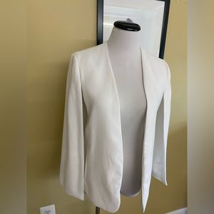 Zara white Cape Blazer